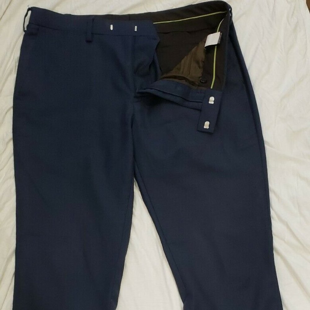 Louis Raphael Luxe Navy Blue- Worsted Wool Blend